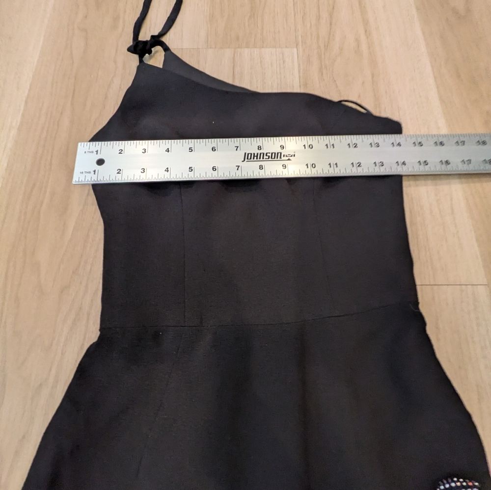 Helsi Black Cocktail Dress With Stunning Sparkle Chain Bottom Size XS - Picture 5 of 7